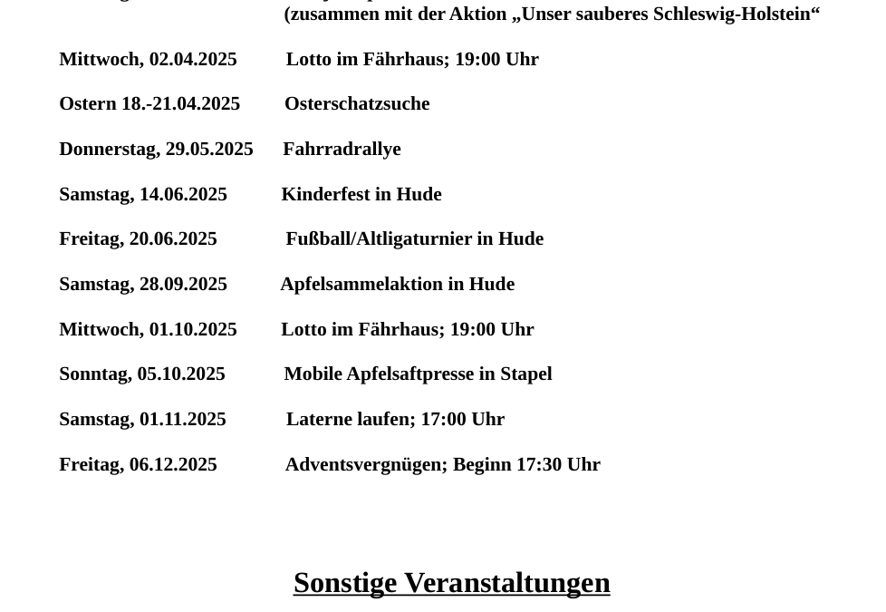 Alle Veranstaltungen 2025